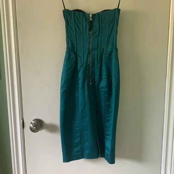 D&G Bustier Dress in colour Petroleum - Picture 5 of 7